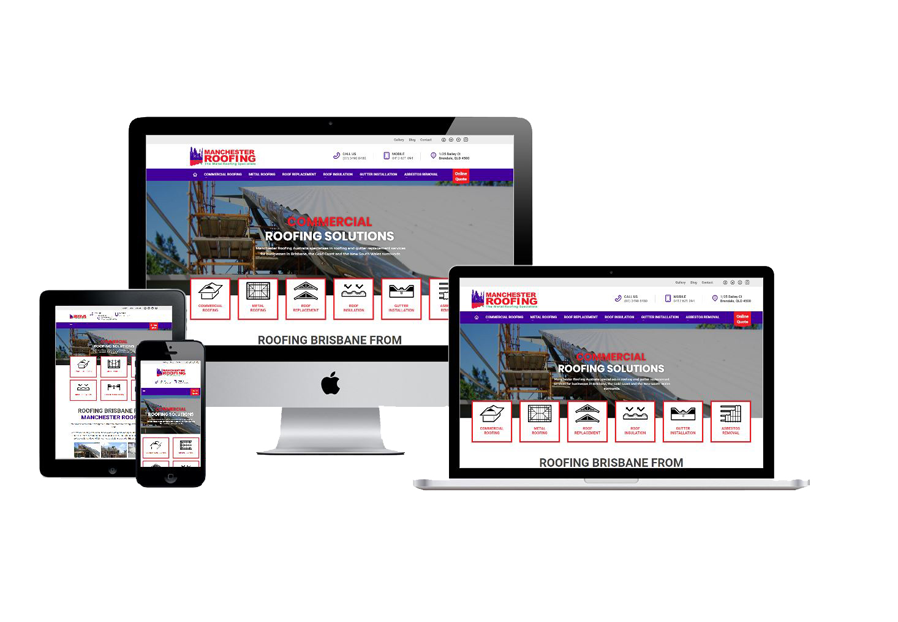 Bitterit School created the website for construction company Manchester Roofing to present their services